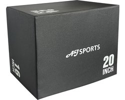 AJ-Sports Soft Plyo Box - Jump Box - Fitness Box - Fitness Kist - Krachttraining - Fitness - Zwart
