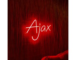 Ajax Amsterdam Neon LED Bord van Hoge Kwaliteit – Inclusief Adapter & Ophangmateriaal – Perfect voor Mancave en Woonkamer - 60cm x 39 cm