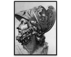 Ajax God Fotolijst 30 x 40 cm - Poster - Kunst - Schilderij - Foto - Lijst - Kado