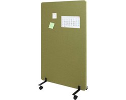 Akoestisch Scheidingswand - Bureau Inscherming - Rustige Werkplek Creëren - Dubbelwandig Geluiddempend - 127 x 80 cm - Groen
