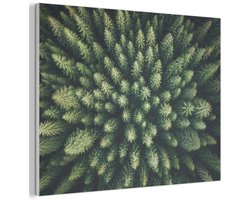 Akoestisch wandpaneel 100x70 cm - Vilt schilderij Bomen - Naaldwoud - Structuur - Akoestische panelen - Geluidsdempende wanddecoratie - Geluidsisolatie woonkamer - Muurdecoratie geluidspanelen