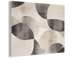 Akoestisch wandpaneel 100x70 cm - Vilt schilderij Grillige vormen - Subtiele overgangen - Dynamisch - Akoestische panelen - Geluidsdempende wanddecoratie - Geluidsisolatie woonkamer - Muurdecoratie geluidspanelen