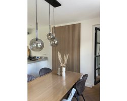 Akoestisch Wandpaneel - Eiken Naturel Houtfineer - 240x28cm. - WallingtonNL - Akoestische paneel - Akoestische panelen - Akoestische wandpanelen – Akoestische wanddecoratie - Houten wanddecoratie - Akupanel - Geluidsisolatie - Lattenwand - Wood