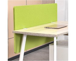 Akoestische Scheidingswand - Bureau Privacyscherm - Geluidsreductie Werkplek - Polyestervezel Geluidsisolatie - 2 stuks 120x60cm - Groen