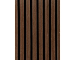 Akoestische Wandpanelen WENGE 260x60 cm – Lattenwand met Vilt – Houten Akoestisch Paneel – Wandbekleding
