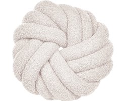 AKOLA - Sierkussen - Gebroken wit - 31 x 31 cm - BouclÃ©