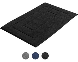 AKSA Home® Badmat 60x90 cm - Douchemat antislip - Badmat antislip - Badkamermat - Zwart