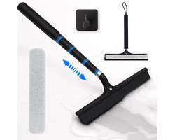 AKSA Home® Douchewisser en Vloertrekker - Douchewisser - Trekker Douche - RVS Vloerwisser - Uitschuifbaar - Zwart