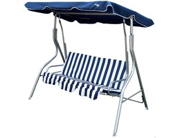 Aktive 170x110x153 Cm Tuinschommel Zilver