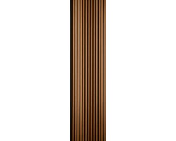Akupanel Lattenwand - Akoestisch Wandpaneel - 60X240cm - 3-zijdig - 20mm - Teak - Geluidsabsorberend – Akoestische Panelen – Wandpanelen