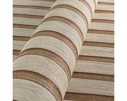 Akustische panelen behang beige brons, metallic behang koper 786652, modern behang in houtlook 3D 7866-52, vliesbehang metallic effect, BRICOFLOR.nl