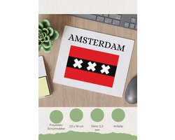 Akyol - amsterdam Muismat - Amsterdam - amsterdammers - amsterdam liefhebbers - vlag xxx - hoofdstad nederland - 23 bij 19 cm