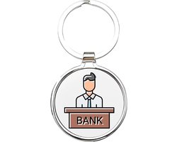 Akyol - Bankier Sleutelhanger - accountmanager - De beste accountmanager - Accountant - bank - geldhandelaar - bankdirecteur - boekhouder - salesmanager - ondernemer - geld - administratief medewerker - 4 x 7,5 CM