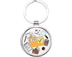 Akyol - Bankier Sleutelhanger - accountmanager - De beste accountmanager - Accountant - bank - geldhandelaar - bankdirecteur - boekhouder - salesmanager - ondernemer - investeren - beleggen - geld - administratief medewerker - 4 x 7,5 CM