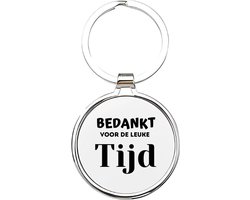 Akyol - bedankt voor de leuke tijd Sleutelhanger - Collega - de leukste collega's - cadeau voor werknemers - cadeau - verjaardag - welkomst cadeau - afscheidscadeau - gift - cadeau voor het nemen van afscheid - 4 x 7,5 CM