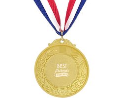 Akyol - best friends for ever medaille goudkleuring - Vriendschap - jouw beste vriend/ vriendin - leuk cadeau voor je vriend om te geven - verjaardag vriend