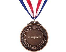 Akyol - beste moeder ter wereld medaille bronskleuring - Moeder - cadeau moeder - leuk cadeau voor je mama om te geven - verjaardag moeder