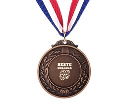 Akyol - collega medaille bronskleuring - Collega - beste collega's - cadeau - afscheid - verjaardag - leuk kado voor je collega om te geven