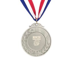Akyol - collega medaille zilverkleuring - Collega - beste collega's - cadeau - afscheid - verjaardag - leuk kado voor je collega om te geven