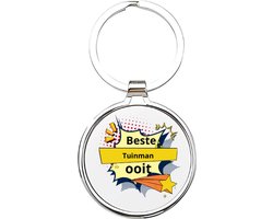 Akyol - de beste tuinman ooit Sleutelhanger - Werk - de beste tuinman - tuinder - tuinman - tuin - hovenier - werken met plant - tuinbaas - gaardenier - cadeau voor een tuinman - 4 x 7,5 CM