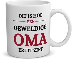 Akyol - geweldige oma eruit ziet koffiemok - theemok - Oma - beste oma - verjaardagscadeau - cadeau voor oma - gift - 350 ML inhoud