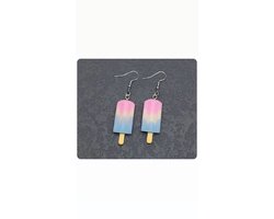 Akyol - IJsjes oorbellen - IJs oorhangers -Cadeau - sieraad - IJs- Food oorbellen - eten - IJshoorntje - Sieraad - oorbel - oorhangers – cadeau-carnaval - gift