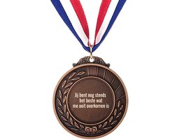 Akyol - jij bent nog steeds het beste wat me ooit is overkomen medaille bronskleuring - Liefde - valentijnsdag - cadeautje - verjaardagscadeau - verjaardag - cadeau voor vriendin/vriend - cadeau - kado - geschenk - gift - vriendin/vriend artikelen