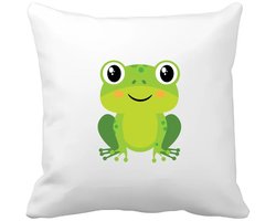 Akyol - kikkers Kussen hoes - Kikker - dieren liefhebbers - amfibie - pad - 40 bij 40 cm