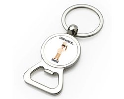 Akyol - later word ik bakker flesopener - Bakker - baby's - cadeau voor een baby - cadeau voor een peuter - slabber - slabbetje - kraamcadeau - bakken - banketbakker - broodbakker - 9 bij 3 cm