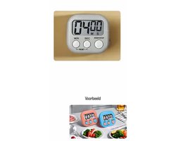 Akyol - Magnetische Kookwekker Inclusief Standaard | Digitale Kook Wekker Timer | Digitaal | grijs