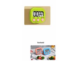 Akyol - Magnetische Kookwekker Inclusief Standaard | Digitale Kook Wekker Timer | Digitaal | Groen