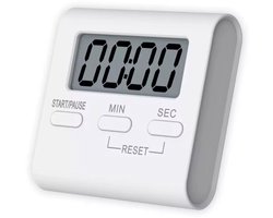 Akyol - Magnetische Kookwekker Inclusief Standaard | Digitale Kook Wekker Timer | Digitaal | Wit