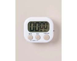 Akyol - Magnetische Kookwekker Inclusief Standaard | Digitale Kook Wekker Timer | Digitaal | Wit
