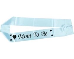 Akyol - Mommy to be sjerp- mommy to be -mom to be -sjerp -mom to be- mom to be sjerp blauw - babyshower schouderriem -mommy to be Blauw Schouderriem- mummy to be Satijnen Lint- Mom Party Gift- Gunsten Ontwerpen Decoratieve Ambachten