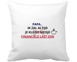 Akyol - papa cadeau Kussen hoes - Papa - verjaardag papa - vader cadeau - vader - vader cadeautjes - vaderdag cadeau - vader cadeautjes verjaardag - liefste papa - papa - leuk kado om te geven - 40 bij 40 cm