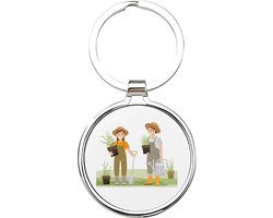 Akyol - tuinder Sleutelhanger - Werk - tuinders - tuinier - tuinman - tuin - de beste tuinman ooit sleutelhanger - werk - de beste tuinman - tuinman - hovenier - werken met plant - tuinbaas - gaardenier - cadeau voor een tuinman - 4 x 7,5 CM
