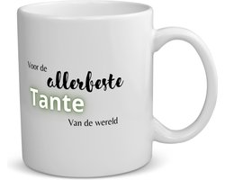 Akyol - voor de allerbeste tante van de wereld koffiemok - theemok - Tante - de beste tante - verjaardagscadeau - verjaardag - cadeau - cadeautje voor tante - tante artikelen - kado - geschenk - gift - 350 ML inhoud