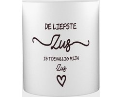 Akyol®  Zus cadeau | Zus Mok met opdruk | Zus cadeau | Zussendag cadeau | Cadeau voor zus | Zus mok | Zus cadeautjes | Zus cadeau | Zus cadeautjes verjaardag | liefste Zus | Zus | Leuk kado om te geven | 350 ML inhoud