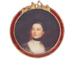 AL - Ronde Fotolijst - 9 x 9 cm - Rood / Goud