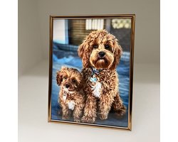 AL - Stalen Fotolijst - Koper - 18 x 24 cm