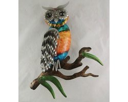 AL - Wanddecoratie - Uil - 32 x 43 cm