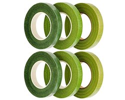 aladdien - Bloemist Linten - Groene Bloemen Linten - Ideaal voor Bruiloft Decoraties - 12 mm Breed - Handig voor Kunstbloemen - 30 Yards per Rol - V..