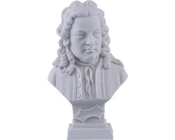 Albast borstbeeld Händel 11 cm