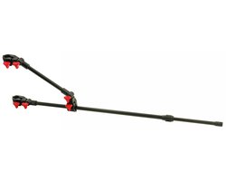 Albatros Top Level Feedersteun Dubbel – verstelbare dubbele hengelsteun voor zitmand, plateau of buisstoel (25–36 mm)