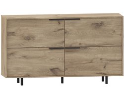 Alberto|Dressoir met 4 kleppen in eiken look