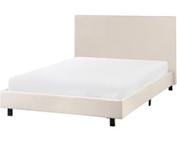 ALBI - Tweepersoonsbed - Beige - 120 x 200 cm - Polyester