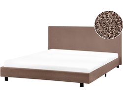 ALBI - Waterbed - Bruin - 180 x 200 cm - Bouclé