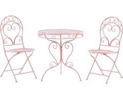 ALBINIA - Bistroset voor 2 - Roze - Metaal