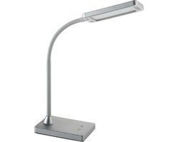 Alco bureaulamp - zilver - LED - 230volt - 6W - dimbaar - 43cm - AL-907-28