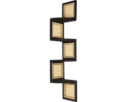 ALDER - Boekenkast - Licht hout/Zwart - Glasvezel